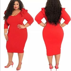 Red Plus Size Dress NWOT